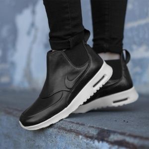 NIKE AIR MAX THEA Mid Black Leather 859550-001BX3